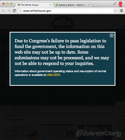 cierre de la casa blanca
