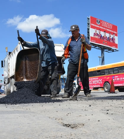 Avance de Bacheo Sobre Avenidas de la Ciudad