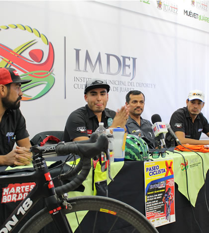 Invitan a Participar en Paseo Ciclista Juárez-Villa Ahumada