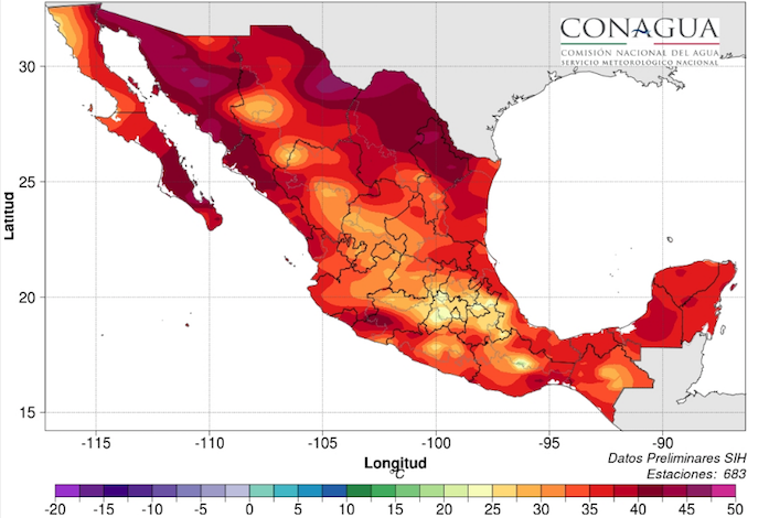 Temperatura Julio 11 a 17