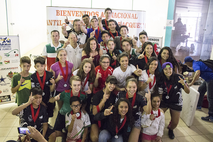 Culmina el Campeonato Nacional Infantil y Juvenil 2016 de Racquetbol 1 raquetbol