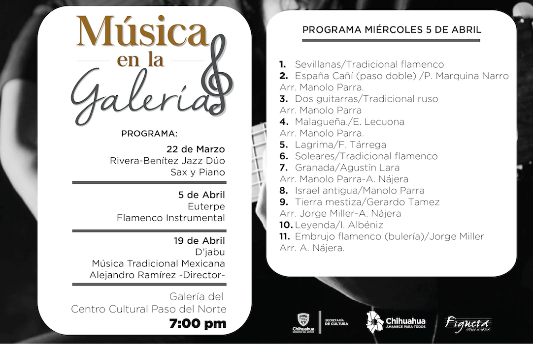 Este miércoles música gitana en Música en la Galería 1 MUSICA5ABRIL 01