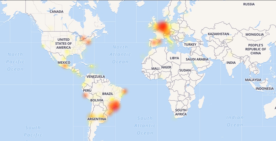 Caida WhatsApp 3 de Mayo