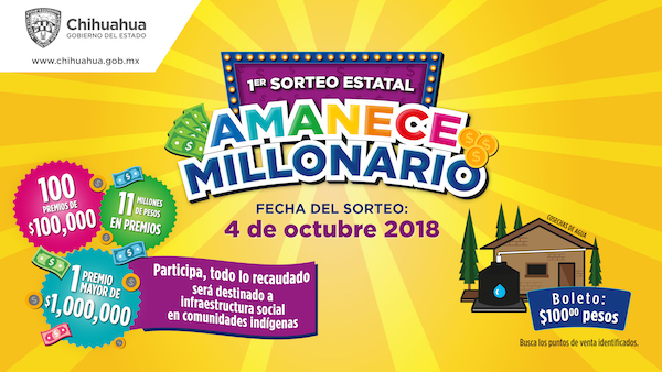 Últimos días para comprar boletos del sorteo estatal “Amanece Millonario” 1 amanece millonario