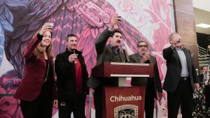 Brindis navideño Gobierno del Estado en Juarez 1
