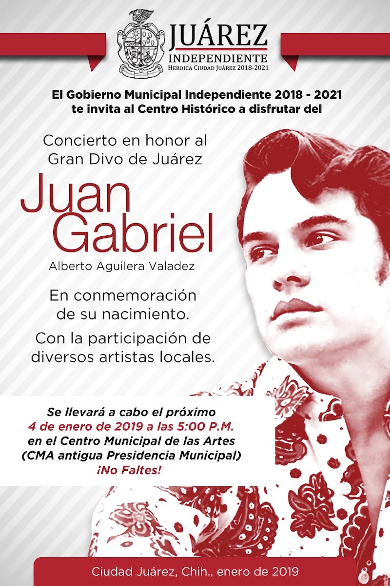 Organiza la Coordinación del Centro Histórico concierto en honor a Juan Gabriel 1 Concierto en honor a juangabriel