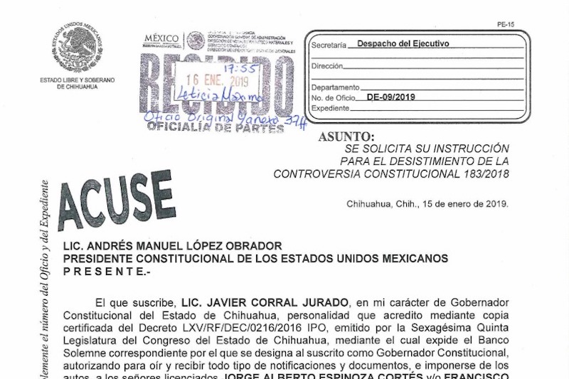 Desistimiento Controversia constitucional