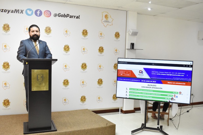 Alfredo Lozoya el mejor alcalde del país 1 Rueda de prensa semanal Parral Francisco Sanchez Villegas