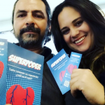 Director Luis Sierra y la madre de Yovan Cinthia Rodríguez