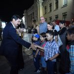 Conviven Gobernador Javier Corral y su esposa Cinthia Chavira con asistentes al Grito 2 Javier Corral Grito 2019 2