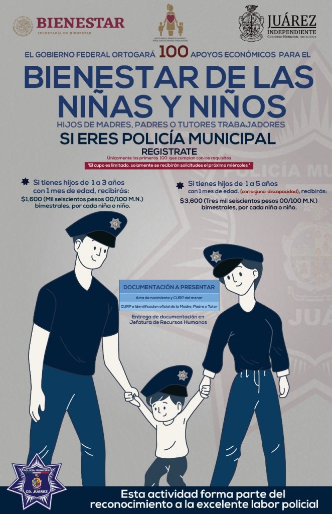 Otorgarán 100 apoyos económicos del Gobierno Federal para hijos de policías municipales 1 Se otorgaran 100 becas