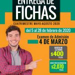 Anuncia UTCJ próxima entrega de fichas para examen de admisión 2 poster inscripciones mayo 2020
