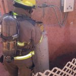 Atiende personal de Protección Civil a lesionado en choque 1 bomberos 1