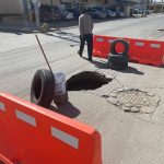 JMAS Juárez realiza reparación de hundimiento en Fracc. Oasis 3 2