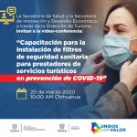 Invita SIDE a capacitación sobre COVID-19 a prestadores de servicios turísticos 1 capacitación COVID 19