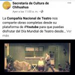 Ofrece Secretaría de Cultura programa de difusión digital #CulturaEnCasa 2 contenidos Cultura en Casa 3