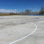 Colabora el ICHD con obra deportiva en Ciudad Cuauhtémoc 3 Cancha Multidiscipliaria Cuauhtémoc