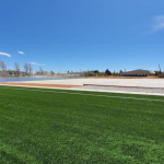 Colabora el ICHD con obra deportiva en Ciudad Cuauhtémoc 4 Cancha y pasto Cuauhtémoc