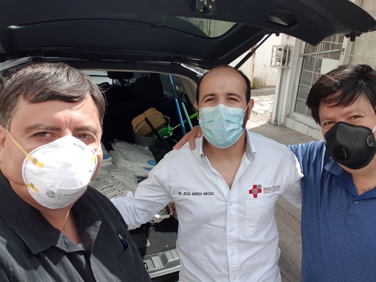 Colegio Médico Masónico dona equipo de protección para COVID-19 2 Colegio de Medicos Masones 2