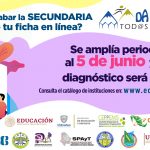 Amplían al 5 de junio registro para obtener ficha para el examen de nuevo ingreso a bachillerato 2 D1