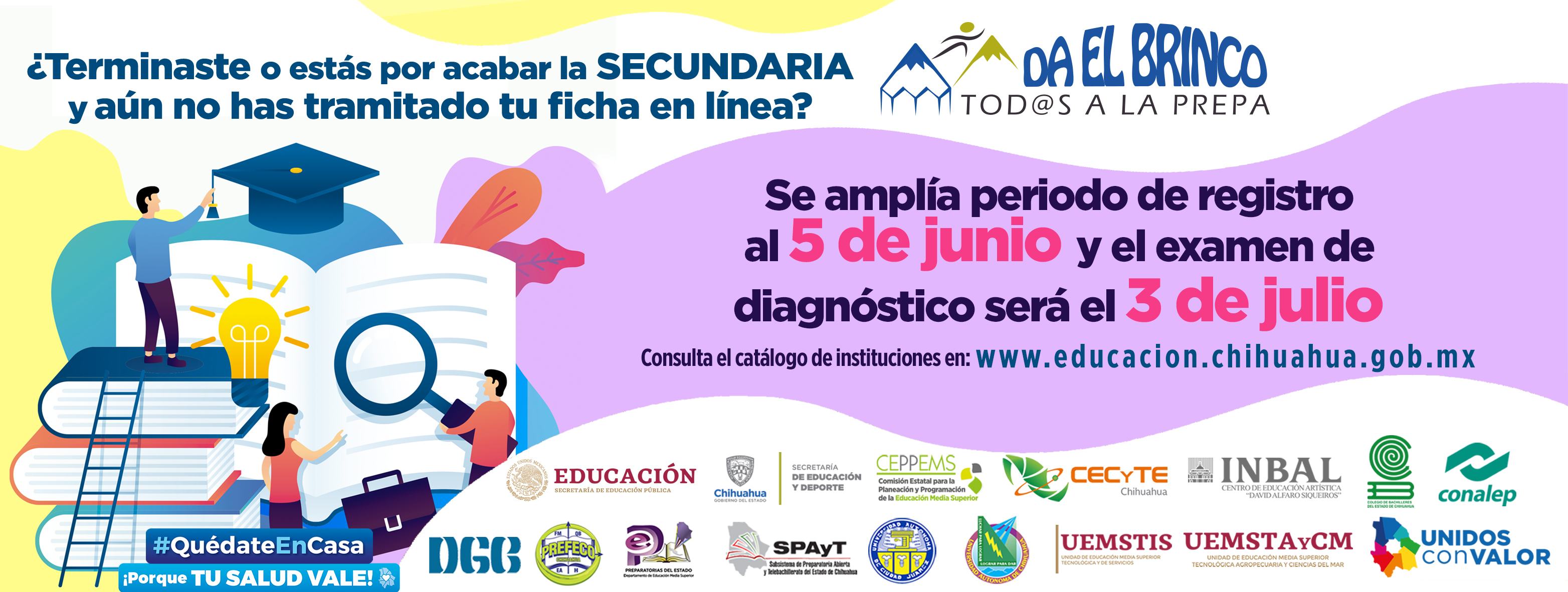 Amplían al 5 de junio registro para obtener ficha para el examen de nuevo ingreso a bachillerato 1 D1