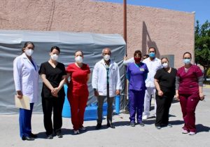 Dona Alfredo Lozoya Túnel Sanitizante al IMSS 66 en Ciudad Juárez 3 Donacion Lozoya Imss 66 2