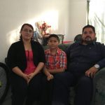 Gobernador Infantil con su familia