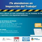 Empresas tienen que acatar las medidas de contingencia: Secretaría del Trabajo 1 Inspeccion del Trabajo