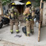 Extingue bomberos cuatro incendios y apoyan en dos servicios más 9 bomberos 10