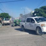 Recorre Municipio más de 30 colonias con Programa de Sanitización Urbana 5 sanitizan 2 3