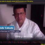 Armando Cabada presidente municipal de Juárez