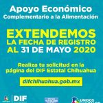 EXTENSIÓN FECHA REGISTRO APOYO ECONÓMICO DIF