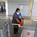 Limpieza de torniquetes