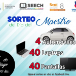 Reciben 4 autos y otros 80 premios en rifa por Día del Maestro 4 Sorteo 1