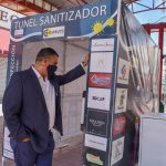 Recibe alcalde Alfredo lozoya cabina sanitizante de familia Borruel 1 WhatsApp Image 2020 05 07 at 4.03.17 PM 1