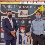 Recibe alcalde Alfredo lozoya cabina sanitizante de familia Borruel 2 WhatsApp Image 2020 05 07 at 4.03.17 PM