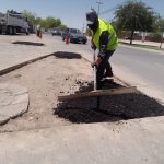 Supera Programa Emergente de Bacheo los 65 mil metros cuadrados de superficie intervenida 7 bacheo 7