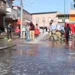 Apoyan comerciantes en limpieza del Centro Histórico 4 limpian centro 4