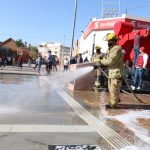 Participan empleados municipales en limpieza y reparación de daños tras manifestación en el Centro Histórico 9 limpian 10