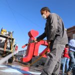 Participan empleados municipales en limpieza y reparación de daños tras manifestación en el Centro Histórico 2 limpian 3