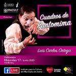 Arranca IPACULT con un programa semanal de pantomima online como parte de sus transmisiones culturales en vivo 2 mimo 3