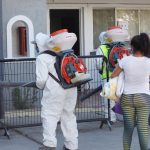 Lleva Servicios Públicos programa de sanitización a mercado "Los Cerrajeros" de la Chaveña 2 sanitizacion 2