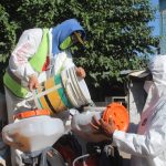 Lleva Servicios Públicos programa de sanitización a mercado "Los Cerrajeros" de la Chaveña 7 sanitizacion 7