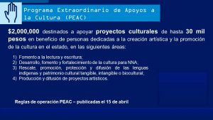 Entrega Secretaría de Cultura 1.5 mdp en apoyo a proyectos de creadores y artistas 2 Diapositiva2 17