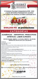 El lunes concluye plazo para participar en Premio MAASS 2020 4 El lunes concluye plazo para participar en Premio MAASS 2020 2