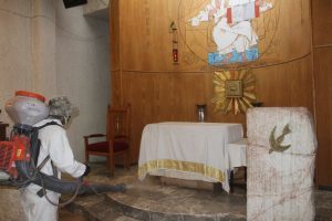 Gestiona Dirección de Atención a Organizaciones Religiosas sanitización de templos 3
