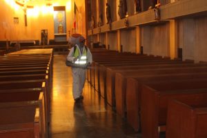 Gestiona Dirección de Atención a Organizaciones Religiosas sanitización de templos 4