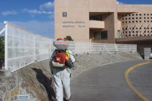 Sanitización Urbana en hospitales de la ciudad 2