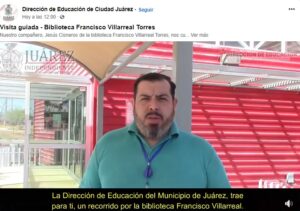 Realizan recorrido virtual por biblioteca municipal 3 Bibliotecas 1