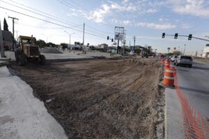 Supervisa Presidente Municipal obras de rehabilitación del crucero de Ejército Nacional y Adolfo López Mateos 11 Servicio Publico 11